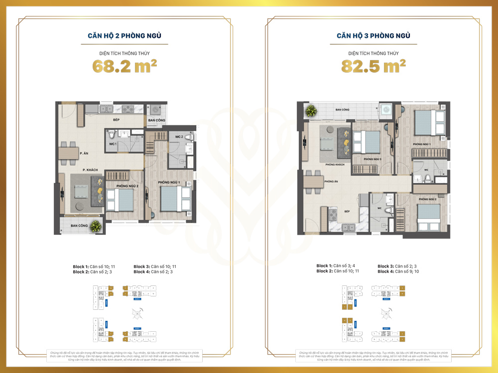 layout căn 2 phòng ngủ victoria village