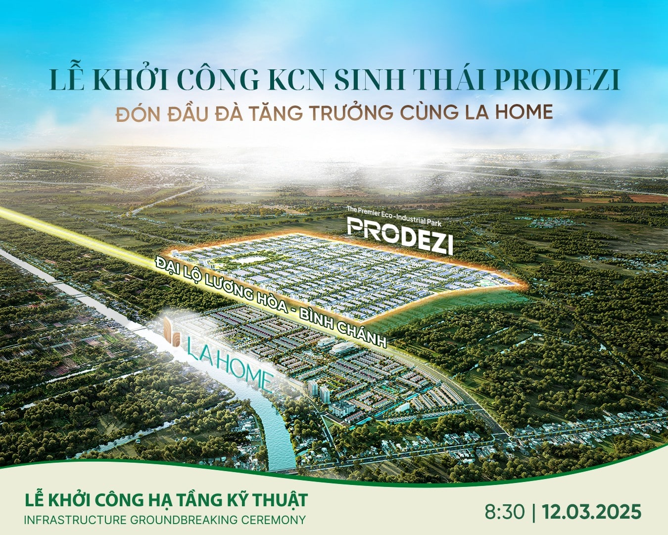 Khởi công khu công nghiệp sinh thái Prodezi 400ha phía tây TP HCM